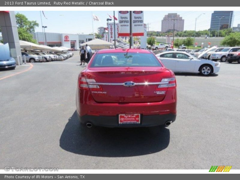 Ruby Red Metallic / Charcoal Black 2013 Ford Taurus Limited