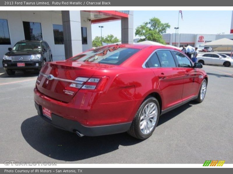 Ruby Red Metallic / Charcoal Black 2013 Ford Taurus Limited