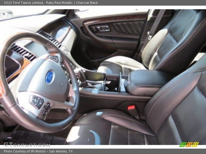 Ruby Red Metallic / Charcoal Black 2013 Ford Taurus Limited
