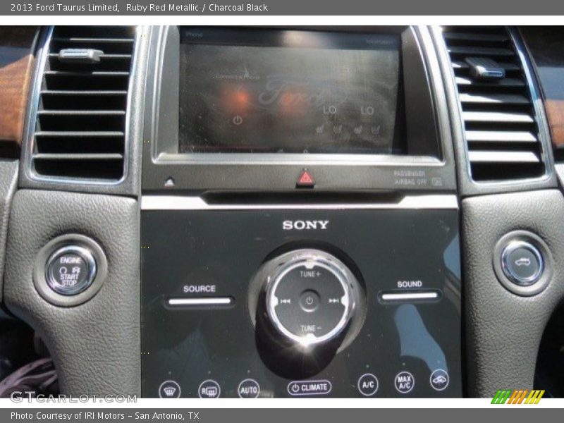 Ruby Red Metallic / Charcoal Black 2013 Ford Taurus Limited
