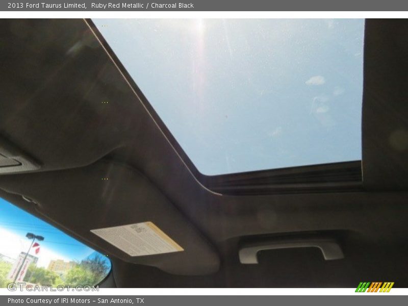 Ruby Red Metallic / Charcoal Black 2013 Ford Taurus Limited