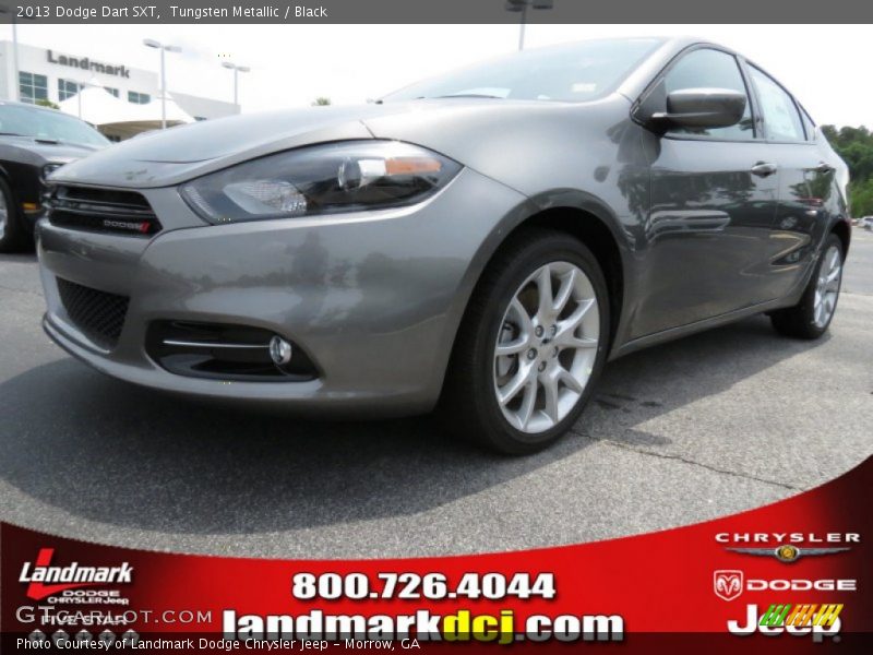 Tungsten Metallic / Black 2013 Dodge Dart SXT