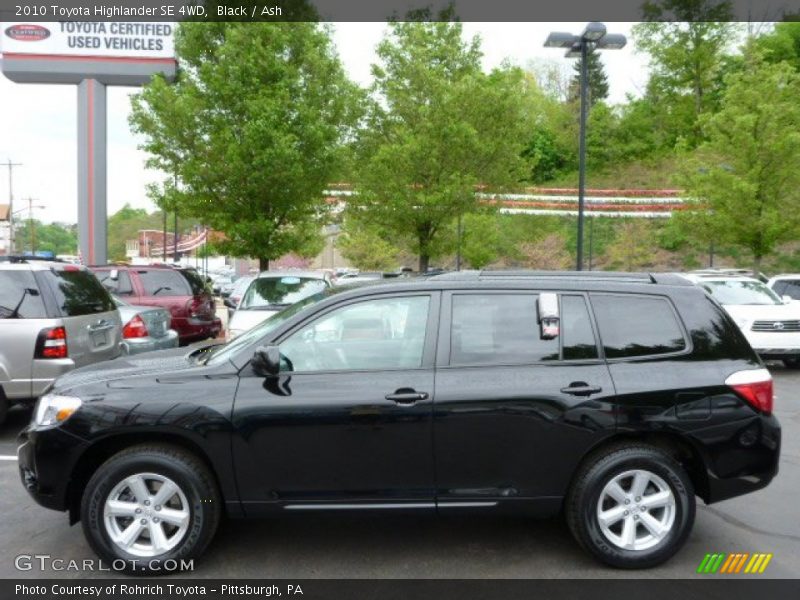 Black / Ash 2010 Toyota Highlander SE 4WD