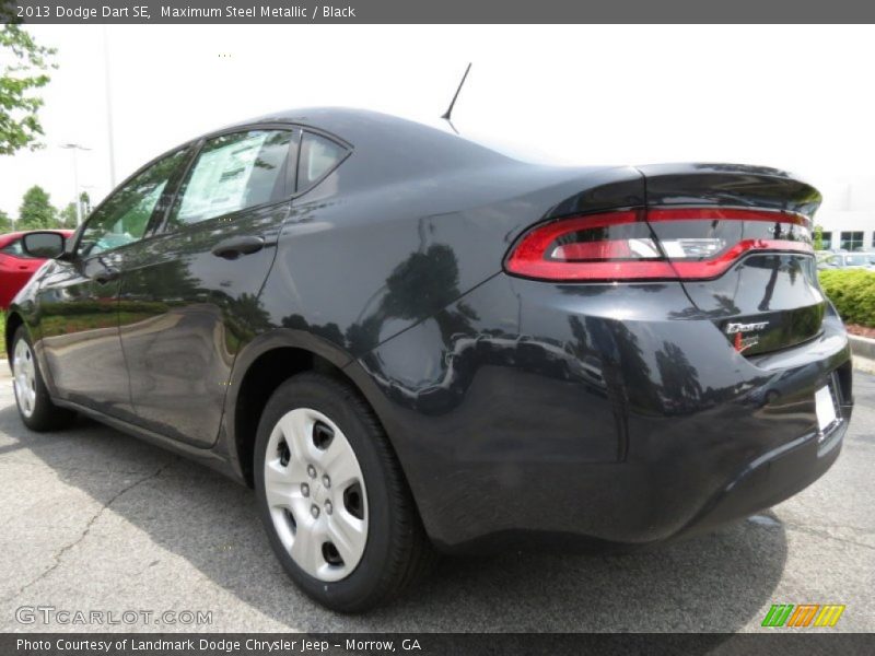 Maximum Steel Metallic / Black 2013 Dodge Dart SE