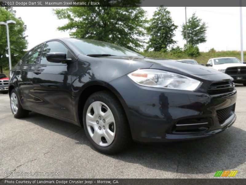 Maximum Steel Metallic / Black 2013 Dodge Dart SE