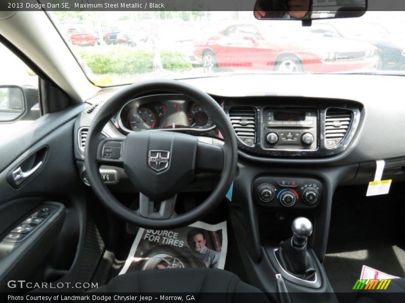 Maximum Steel Metallic / Black 2013 Dodge Dart SE