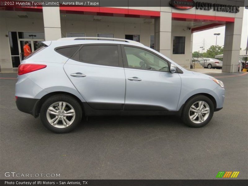 Aurora Blue / Taupe 2012 Hyundai Tucson Limited