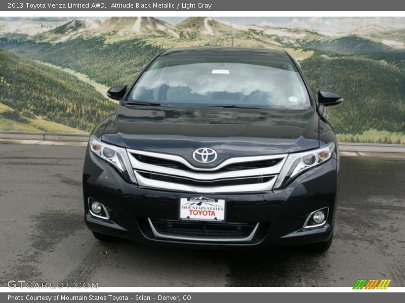 Attitude Black Metallic / Light Gray 2013 Toyota Venza Limited AWD