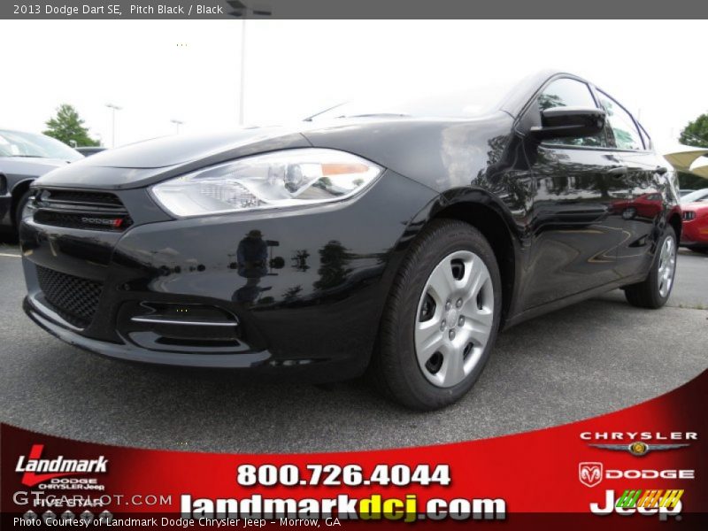 Pitch Black / Black 2013 Dodge Dart SE