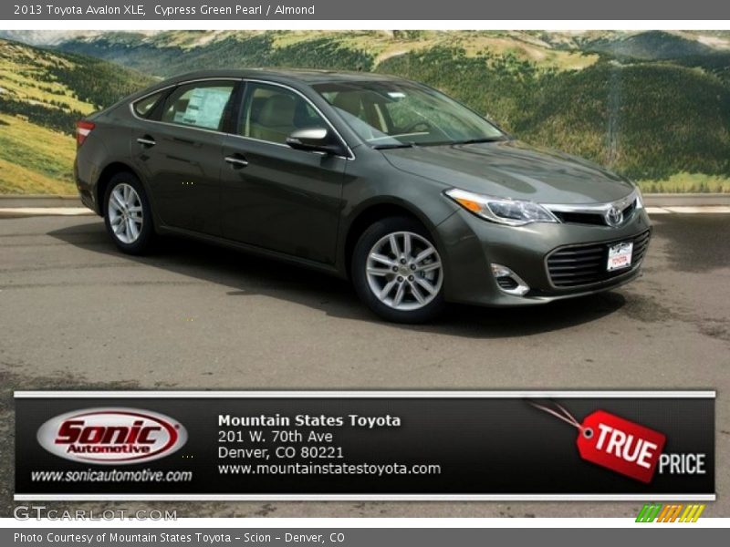 Cypress Green Pearl / Almond 2013 Toyota Avalon XLE