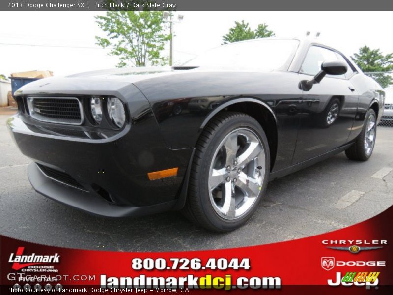 Pitch Black / Dark Slate Gray 2013 Dodge Challenger SXT