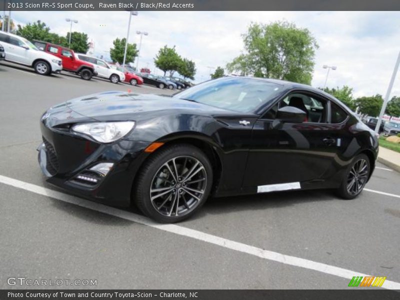 Raven Black / Black/Red Accents 2013 Scion FR-S Sport Coupe