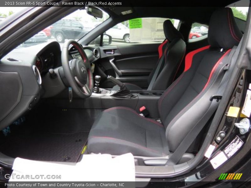 Raven Black / Black/Red Accents 2013 Scion FR-S Sport Coupe