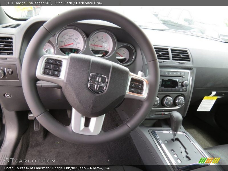 Pitch Black / Dark Slate Gray 2013 Dodge Challenger SXT