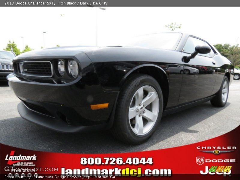Pitch Black / Dark Slate Gray 2013 Dodge Challenger SXT