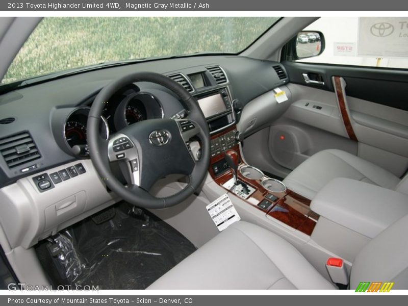 Magnetic Gray Metallic / Ash 2013 Toyota Highlander Limited 4WD