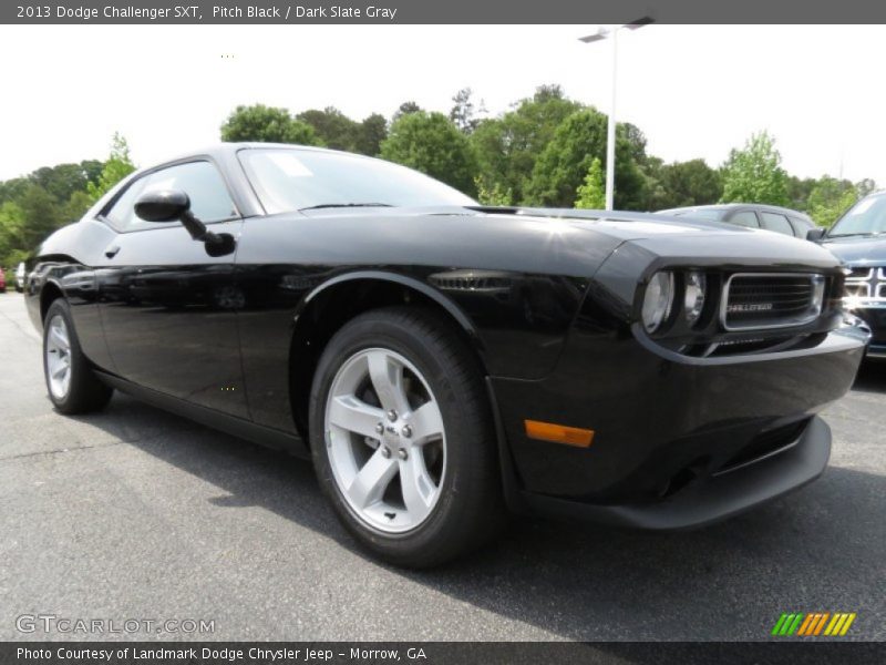 Pitch Black / Dark Slate Gray 2013 Dodge Challenger SXT