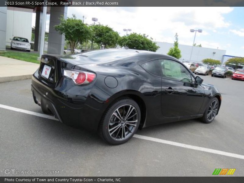 Raven Black / Black/Red Accents 2013 Scion FR-S Sport Coupe