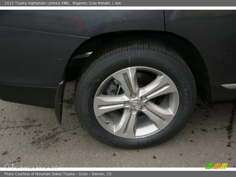 Magnetic Gray Metallic / Ash 2013 Toyota Highlander Limited 4WD
