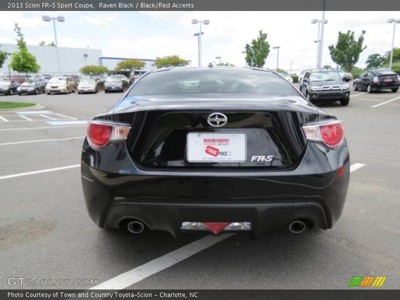 Raven Black / Black/Red Accents 2013 Scion FR-S Sport Coupe