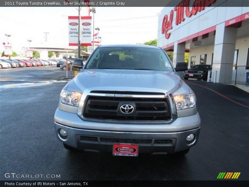 Silver Sky Metallic / Graphite Gray 2011 Toyota Tundra CrewMax