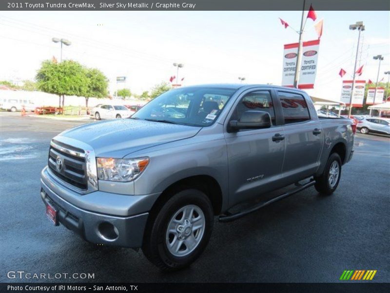 Silver Sky Metallic / Graphite Gray 2011 Toyota Tundra CrewMax