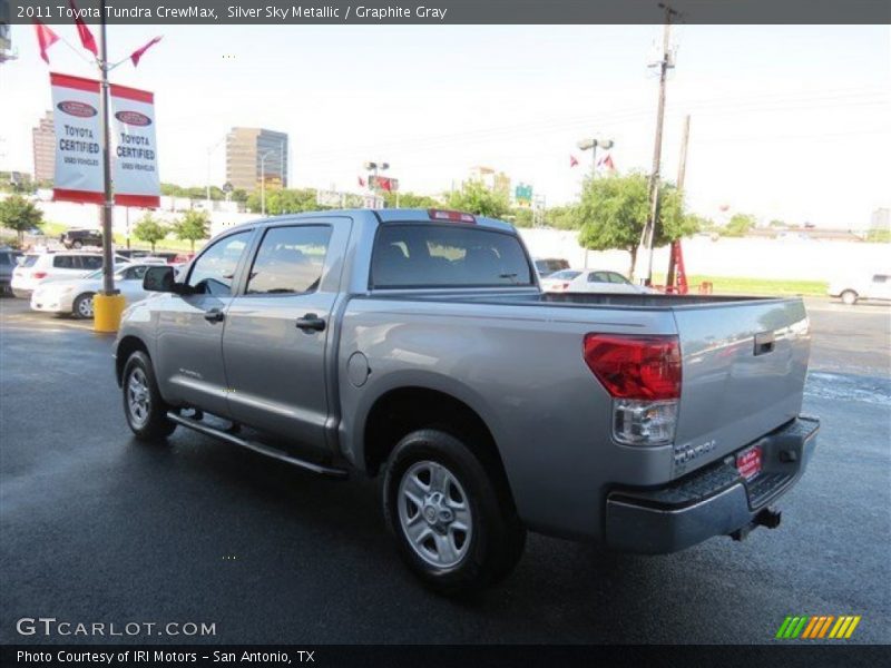 Silver Sky Metallic / Graphite Gray 2011 Toyota Tundra CrewMax
