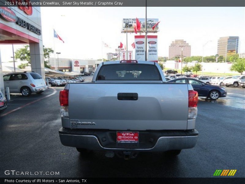 Silver Sky Metallic / Graphite Gray 2011 Toyota Tundra CrewMax