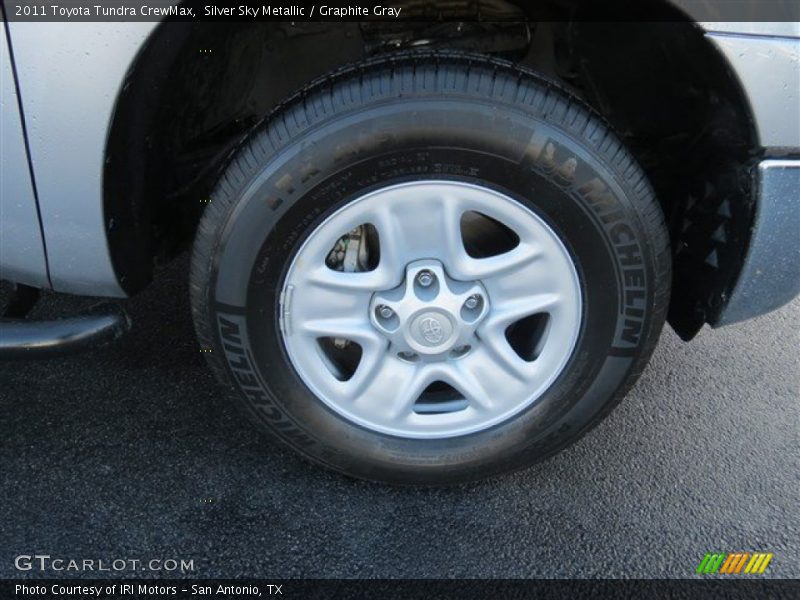 Silver Sky Metallic / Graphite Gray 2011 Toyota Tundra CrewMax