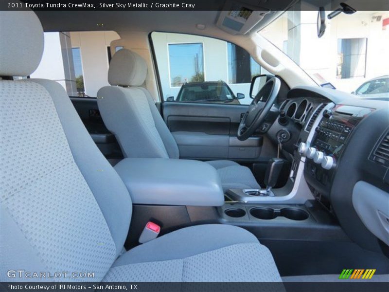 Silver Sky Metallic / Graphite Gray 2011 Toyota Tundra CrewMax