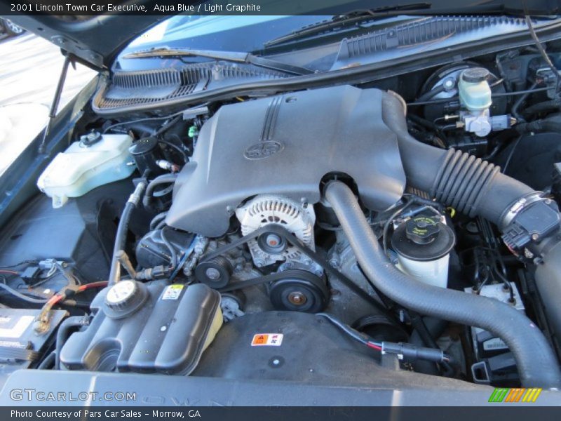 Aqua Blue / Light Graphite 2001 Lincoln Town Car Executive