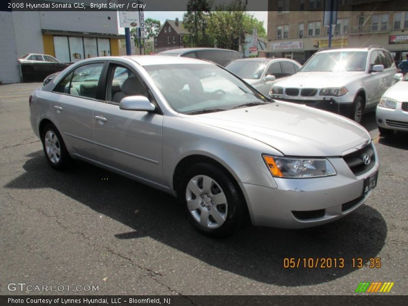 Bright Silver / Gray 2008 Hyundai Sonata GLS