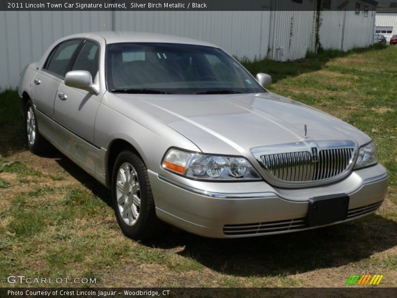 Silver Birch Metallic / Black 2011 Lincoln Town Car Signature Limited