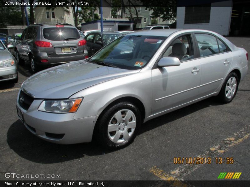 Bright Silver / Gray 2008 Hyundai Sonata GLS