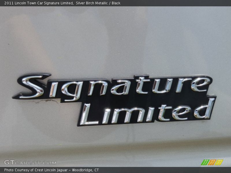 Silver Birch Metallic / Black 2011 Lincoln Town Car Signature Limited