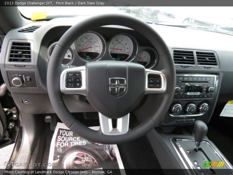 Pitch Black / Dark Slate Gray 2013 Dodge Challenger SXT