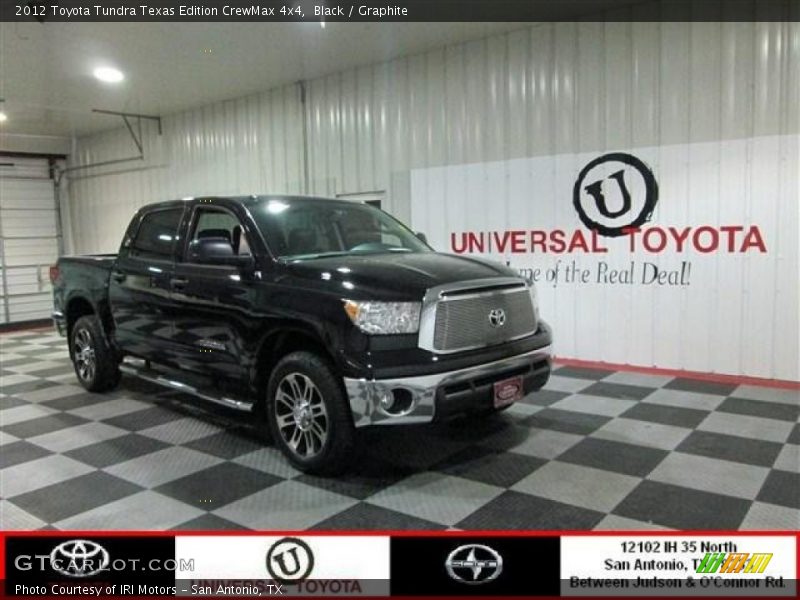 Black / Graphite 2012 Toyota Tundra Texas Edition CrewMax 4x4