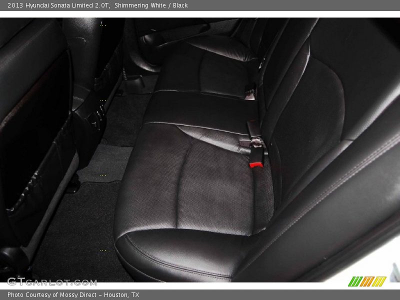 Shimmering White / Black 2013 Hyundai Sonata Limited 2.0T