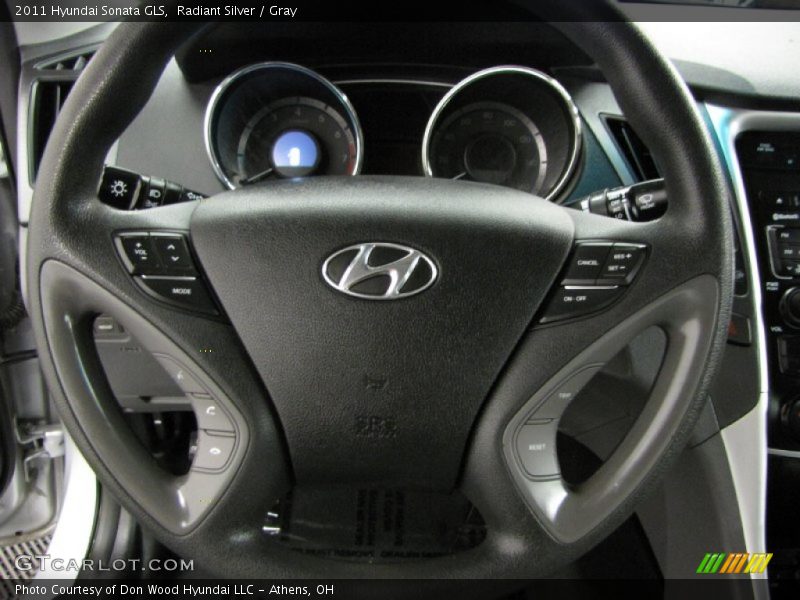Radiant Silver / Gray 2011 Hyundai Sonata GLS