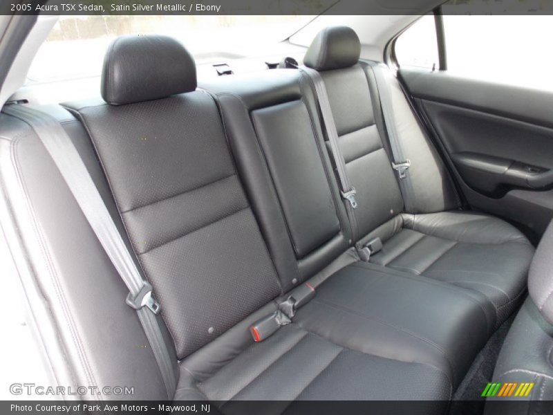 Rear Seat of 2005 TSX Sedan