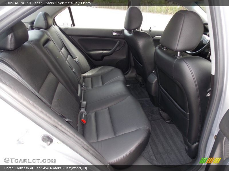 Rear Seat of 2005 TSX Sedan