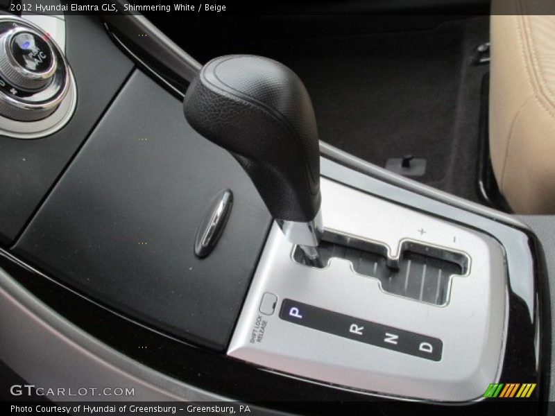 Shimmering White / Beige 2012 Hyundai Elantra GLS