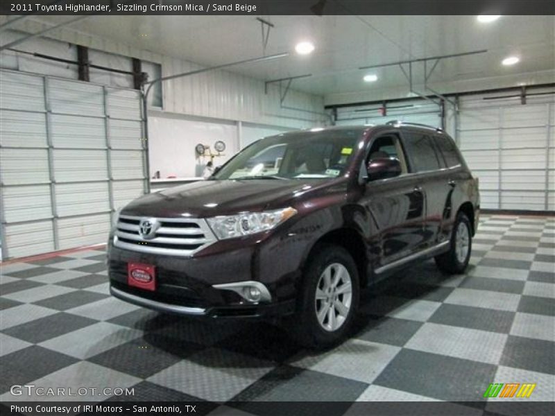 Sizzling Crimson Mica / Sand Beige 2011 Toyota Highlander