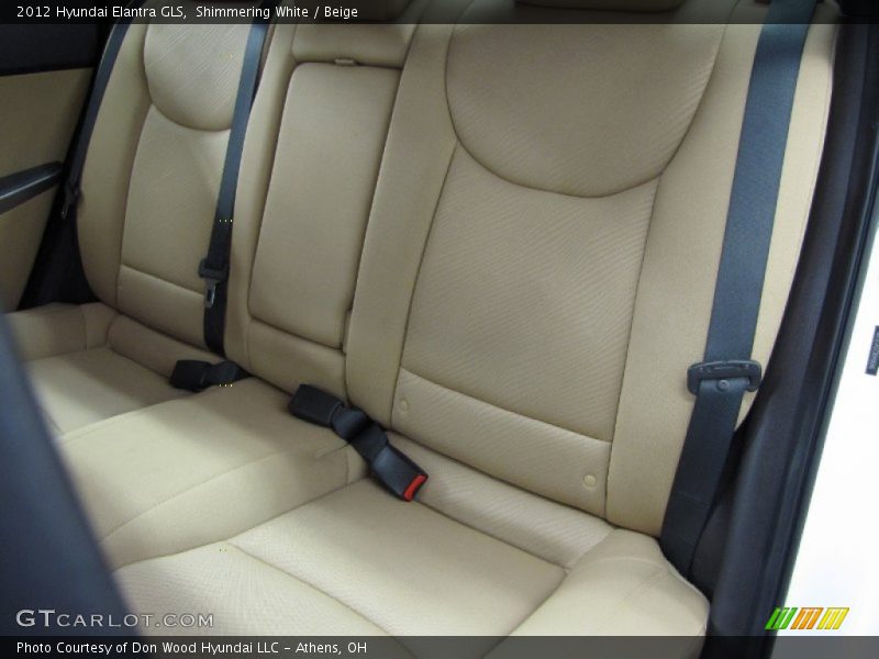 Shimmering White / Beige 2012 Hyundai Elantra GLS
