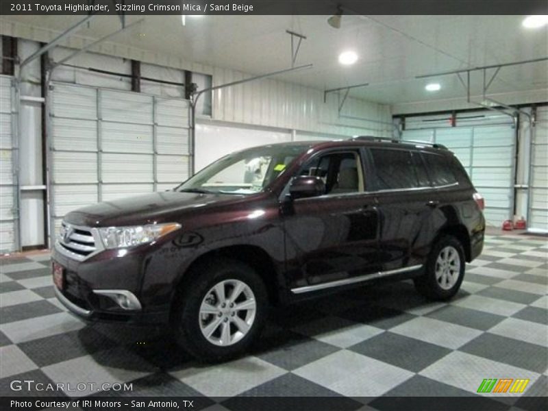 Sizzling Crimson Mica / Sand Beige 2011 Toyota Highlander