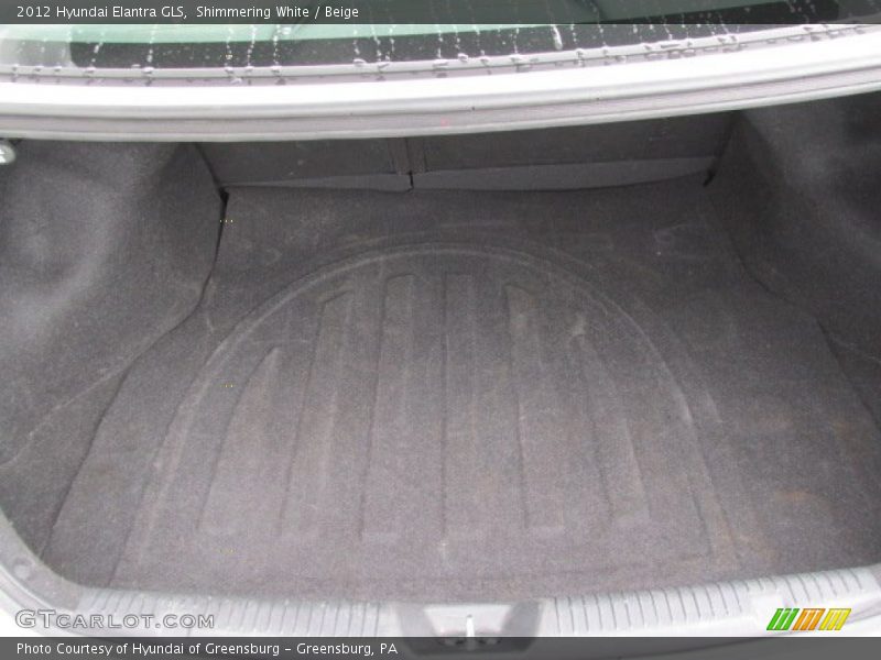Shimmering White / Beige 2012 Hyundai Elantra GLS