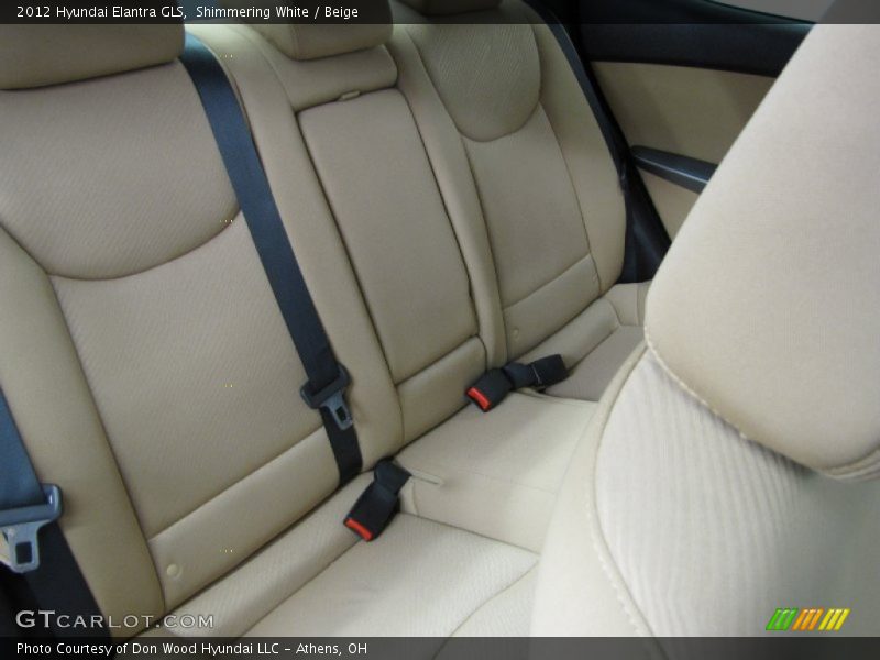 Shimmering White / Beige 2012 Hyundai Elantra GLS