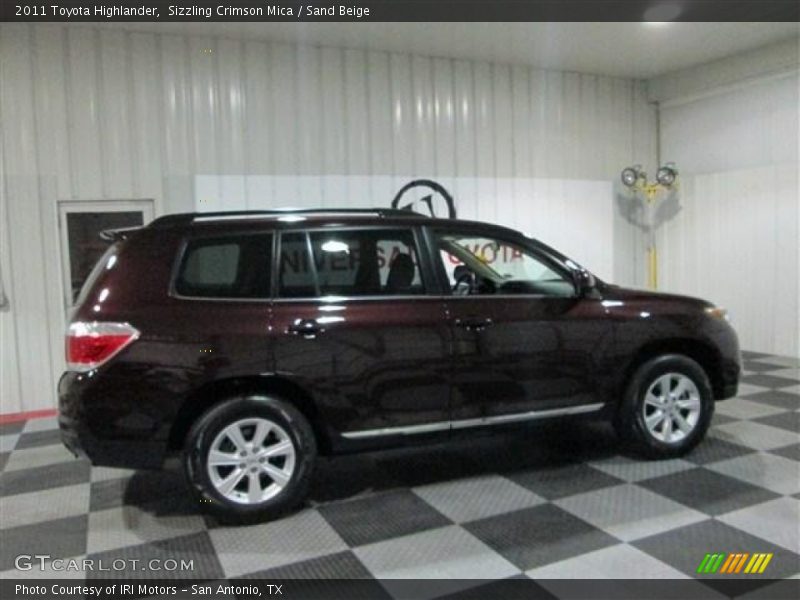 Sizzling Crimson Mica / Sand Beige 2011 Toyota Highlander