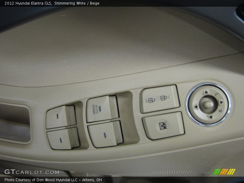 Shimmering White / Beige 2012 Hyundai Elantra GLS