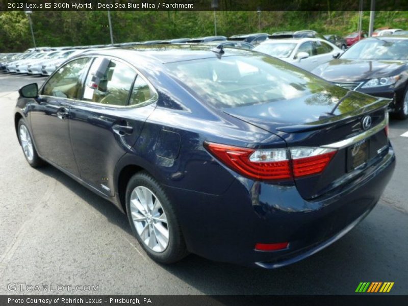 Deep Sea Blue Mica / Parchment 2013 Lexus ES 300h Hybrid